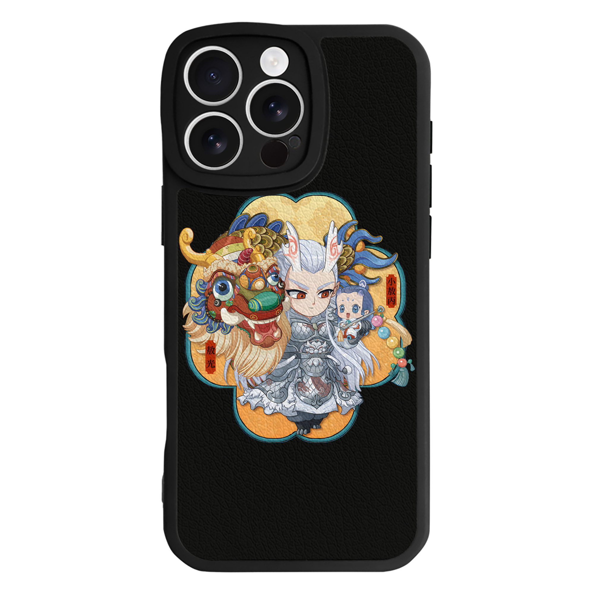 （画像用） Ne Zha 2 ナタ 魔童の大暴れ 【iPhone 16シリーズ対応】シリコンスマホケース（レザー調） 材質：シリコン